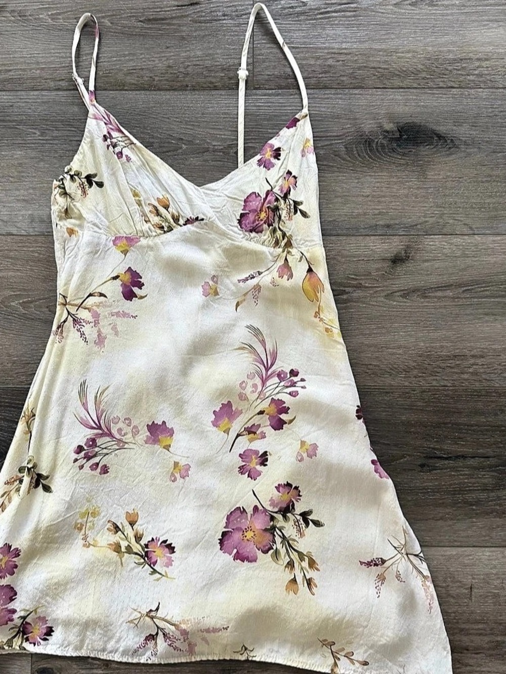 Princess Polly Jaye Mini Dress Floral Cream & Pink Size 6